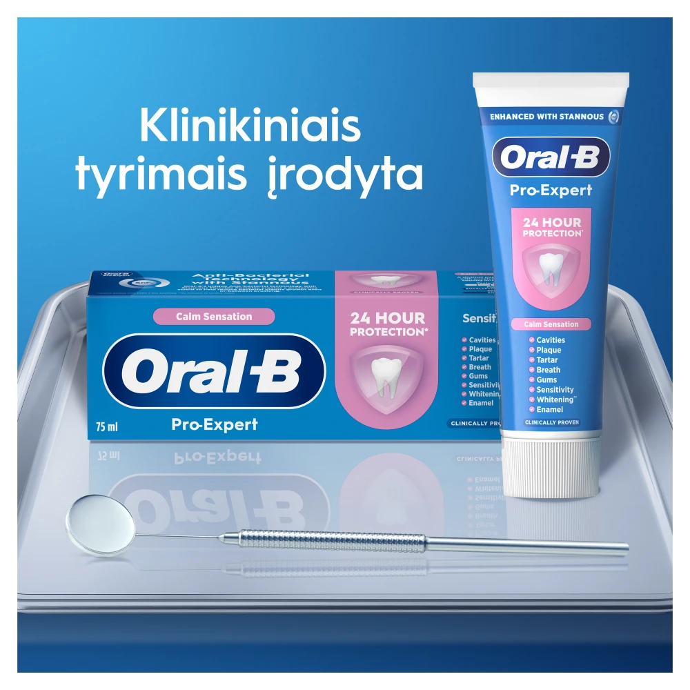 Braun Oral-B Pro-Expert Sensitive Calm Sensation Dantų pasta, 125 ml aprašymas - Prekės nuotrauka