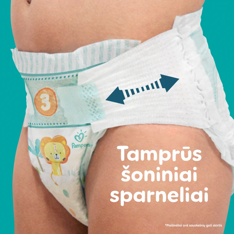 Sauskelnės Pampers Active Baby 6 Dydis, 13-18kg, 128vnt. aprašymas - Prekės nuotrauka