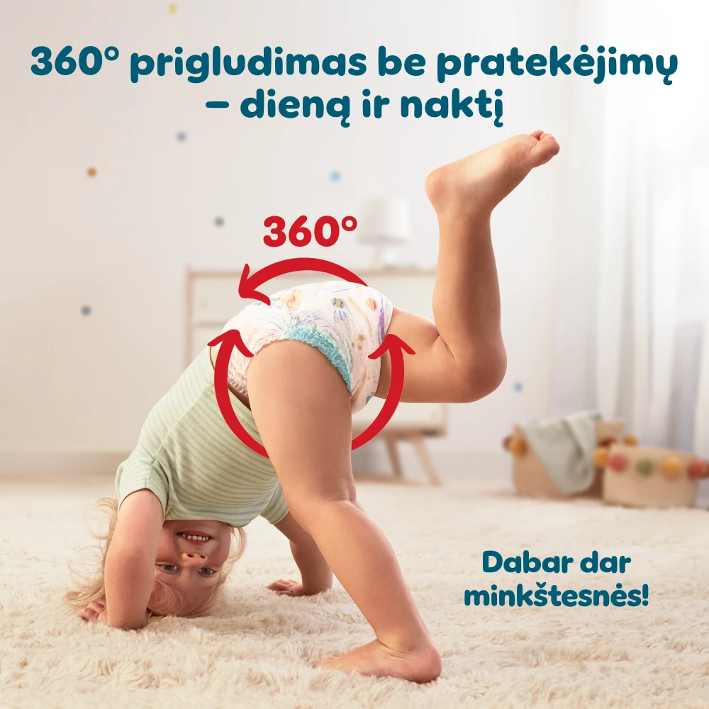 Pampers Active Baby Pants Sauskelnės, 5 Dydis, 164 vnt. aprašymas - Prekės nuotrauka