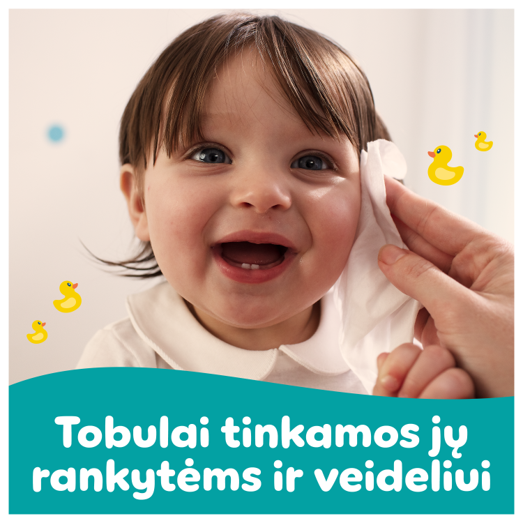 Pampers Fresh Clean Plastic Free Servetėlės Kūdikiams, 52 Servetėlės aprašymas - Prekės nuotrauka