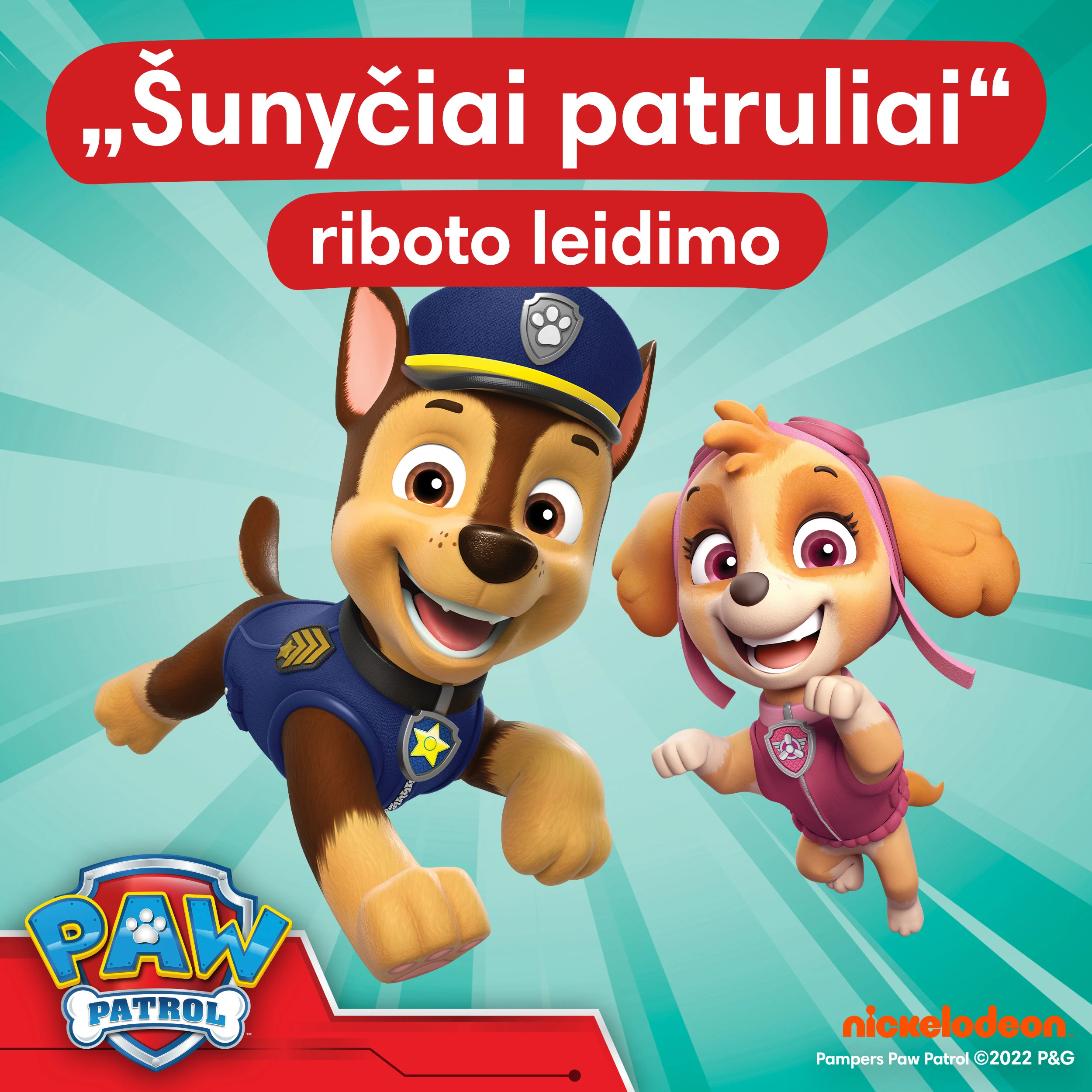 Pampers Pants Paw Patrol sauskelnės-kelnaitės, 5 Dydis, 132 vnt., 12–17 kg aprašymas - Prekės nuotrauka