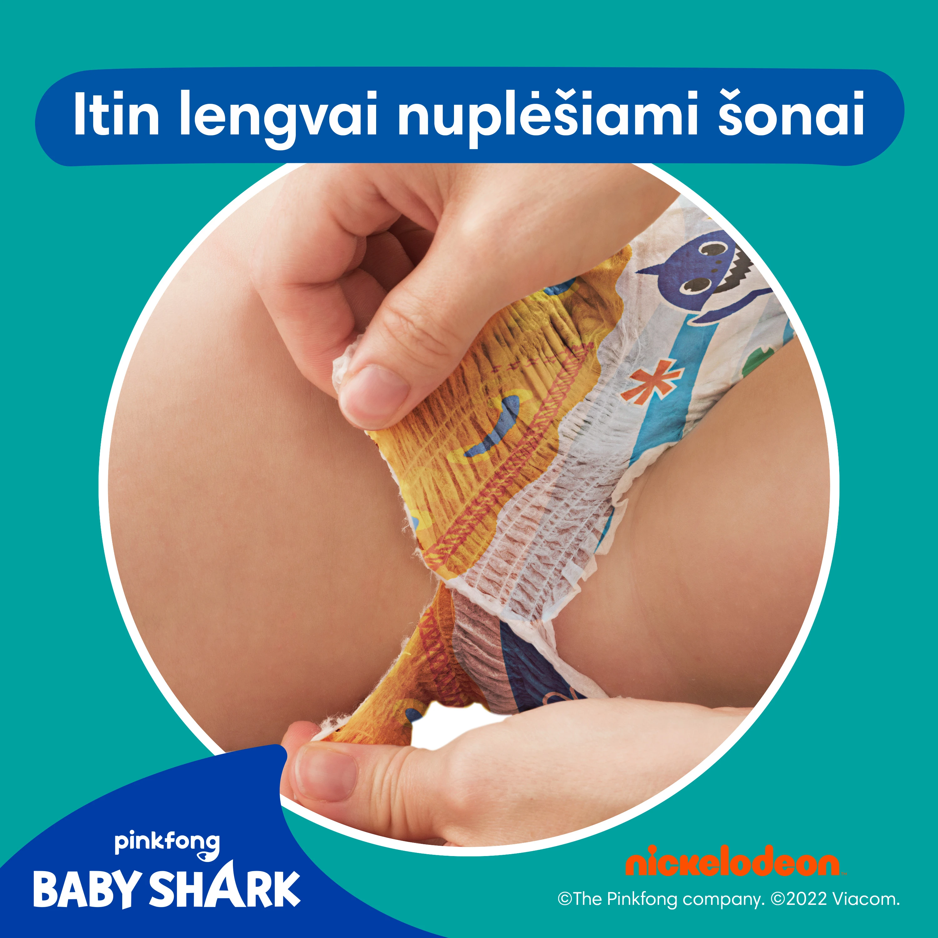 Sauskelnės-Kelnaitės PAMPERS Pants Splashers, 3 dydis 6 - 11 kg, 12 vnt. aprašymas - Prekės nuotrauka