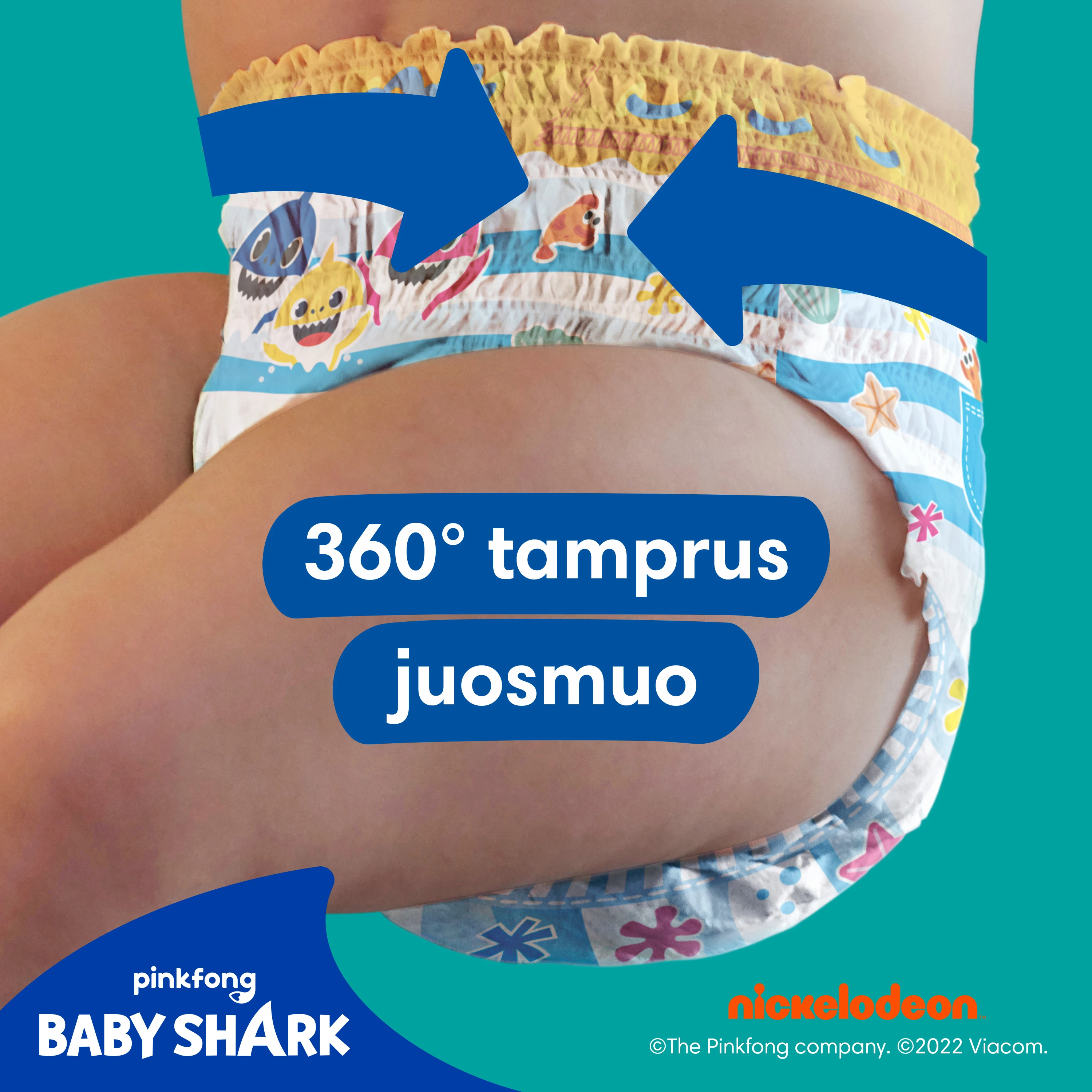 Sauskelnės PAMPERS Pants Splashers, 4 dydis 9 - 15 kg, 11 vnt. aprašymas - Prekės nuotrauka