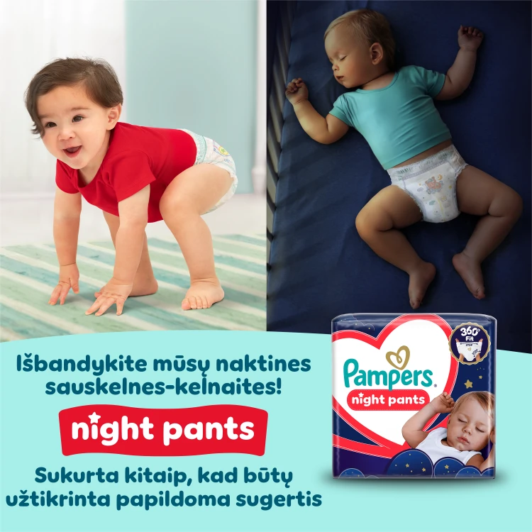 Pampers Premium Care Sauskelnės-Kelnaitės, 4 Dydžio, 58 vnt. aprašymas - Prekės nuotrauka