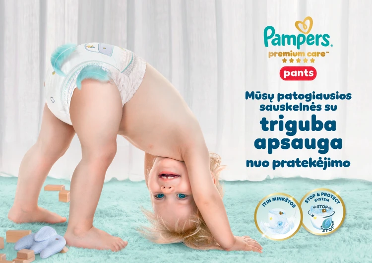 Pampers Premium Care Sauskelnės-Kelnaitės, 4 Dydžio, 40 vnt. aprašymas - Prekės nuotrauka