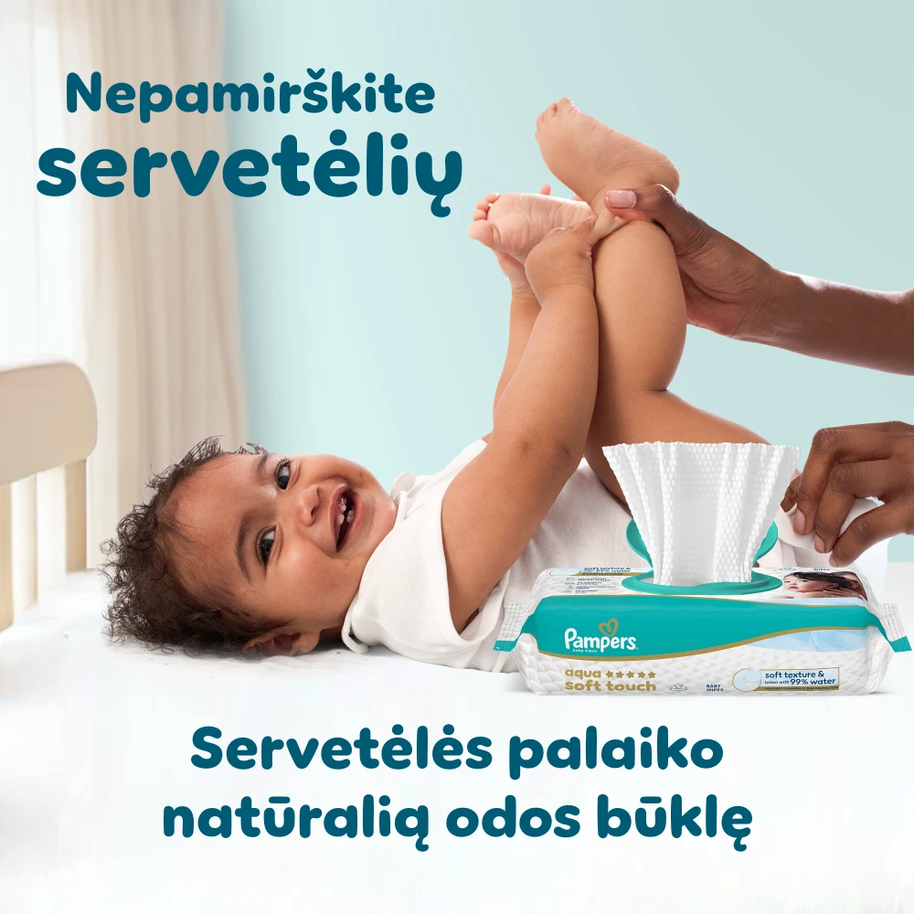Pampers Premium Care Tape Sauskelnės, 3 Dydis, 216 vnt. aprašymas - Prekės nuotrauka