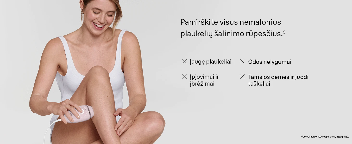 Braun PL1100 Silk-expert IPL mini Fotoepiliatorius aprašymas - Prekės nuotrauka