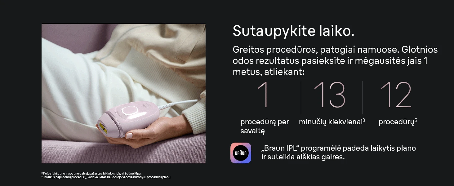 Braun PL1100 Silk-expert IPL mini Fotoepiliatorius aprašymas - Prekės nuotrauka