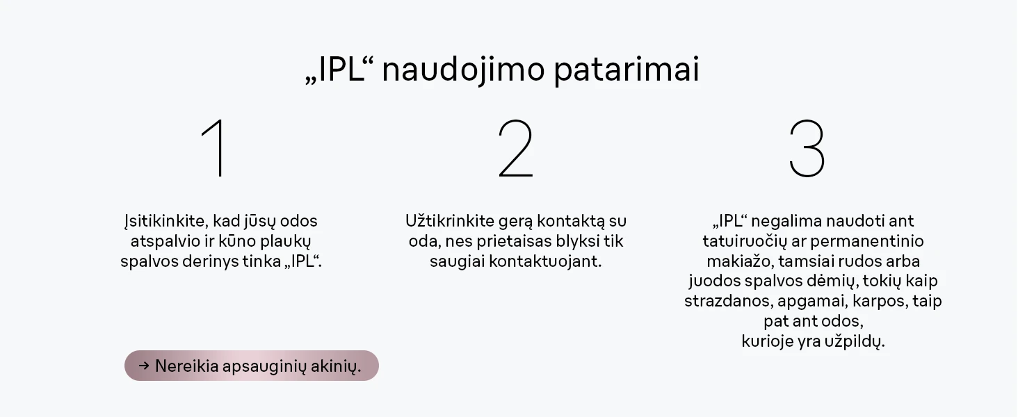 Braun PL1100 Silk-expert IPL mini Fotoepiliatorius aprašymas - Prekės nuotrauka