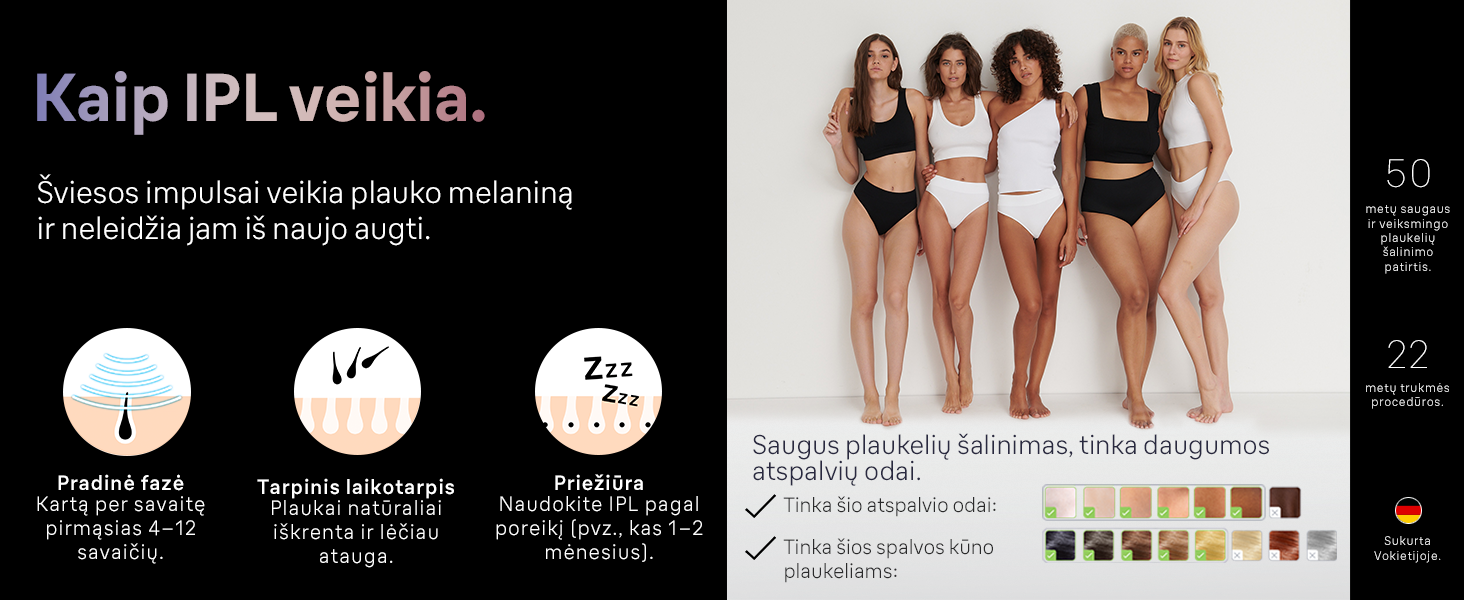 Braun PL7257 Skin i·expert Pro7 IPL Fotoepiliatorius aprašymas - Prekės nuotrauka