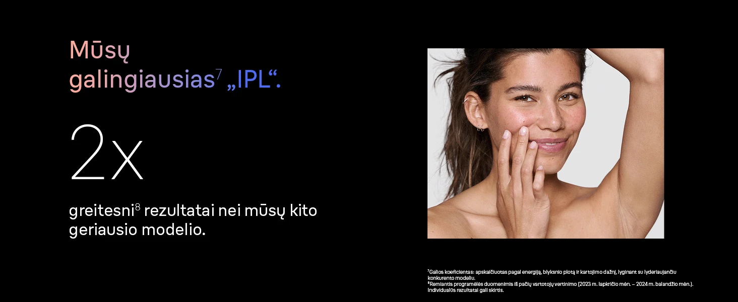 NAUJIENA Braun PL7321 Skin i·expert Pro7 IPL Fotoepiliatorius - Išmanioji alternatyva lazeriui. aprašymas - Prekės nuotrauka