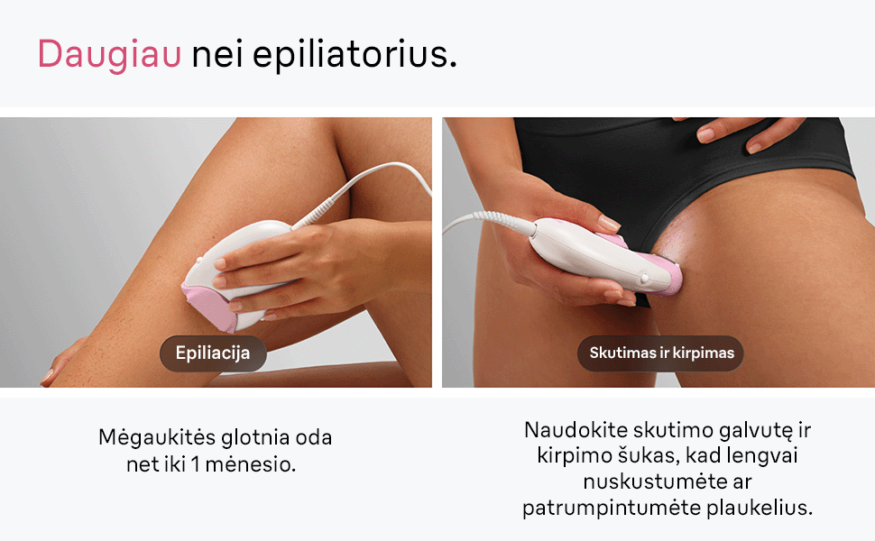 BRAUN SE3-033 Silk epil 3 Epiliatorius aprašymas - Prekės nuotrauka