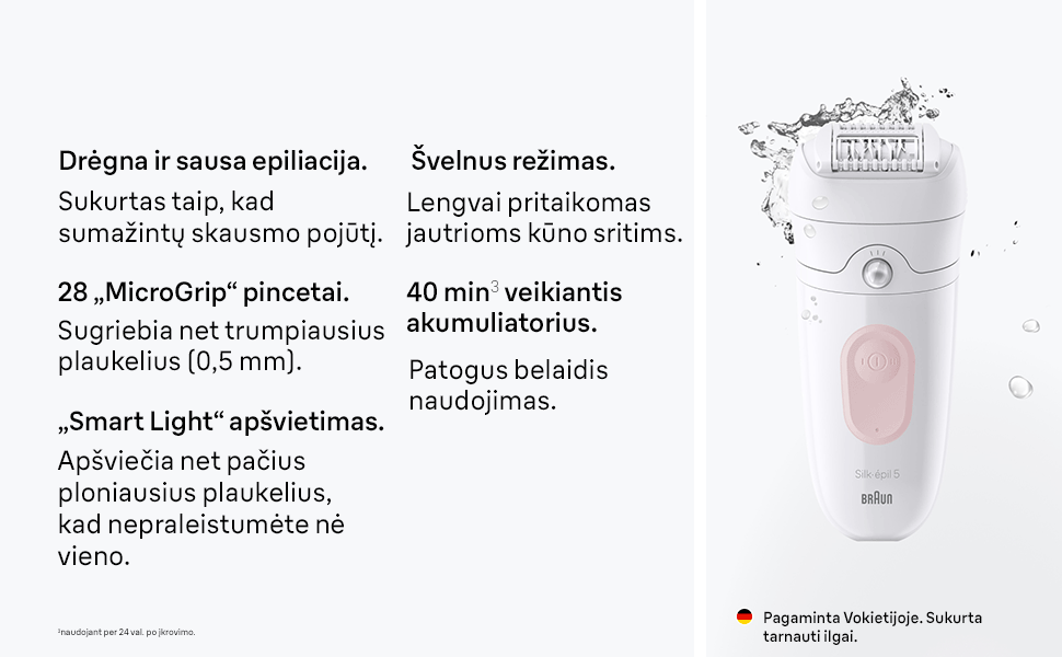 SE5-030 Braun Silk•épil 5 Epiliatorius aprašymas - Prekės nuotrauka