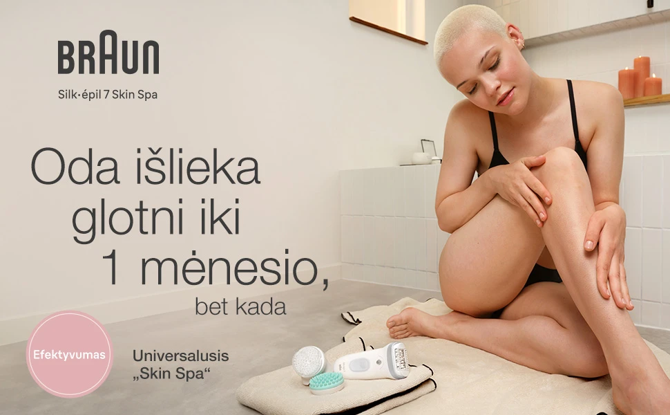 Epiliatorius Braun Silk•épil 7 SkinSpa SE7-081 aprašymas - Prekės nuotrauka