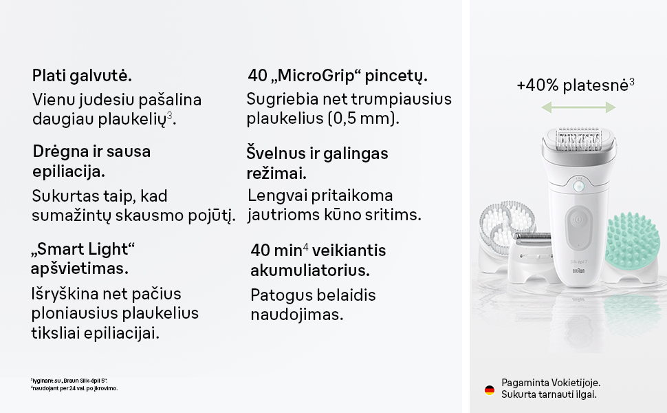 SE7-081 Braun Silk•épil 7 SkinSpa Epiliatorius aprašymas - Prekės nuotrauka