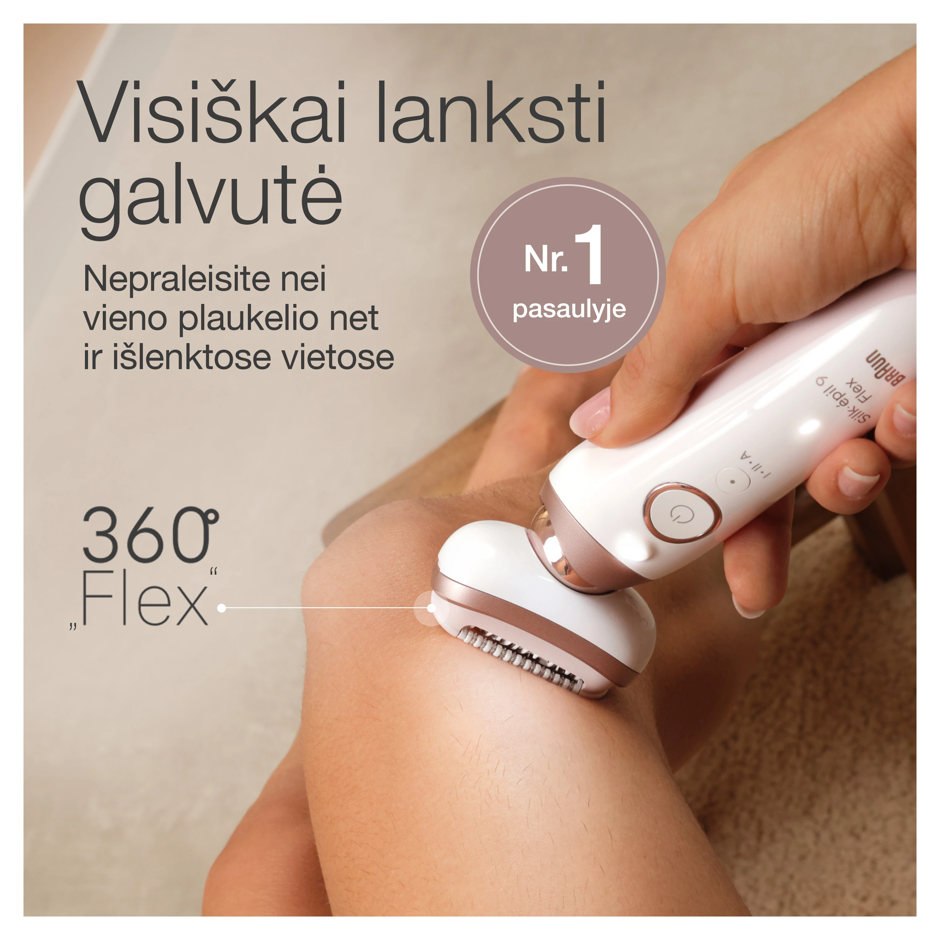 Epiliatorius Braun Silk•épil 9 Flex SES9-030 3D aprašymas - Prekės nuotrauka
