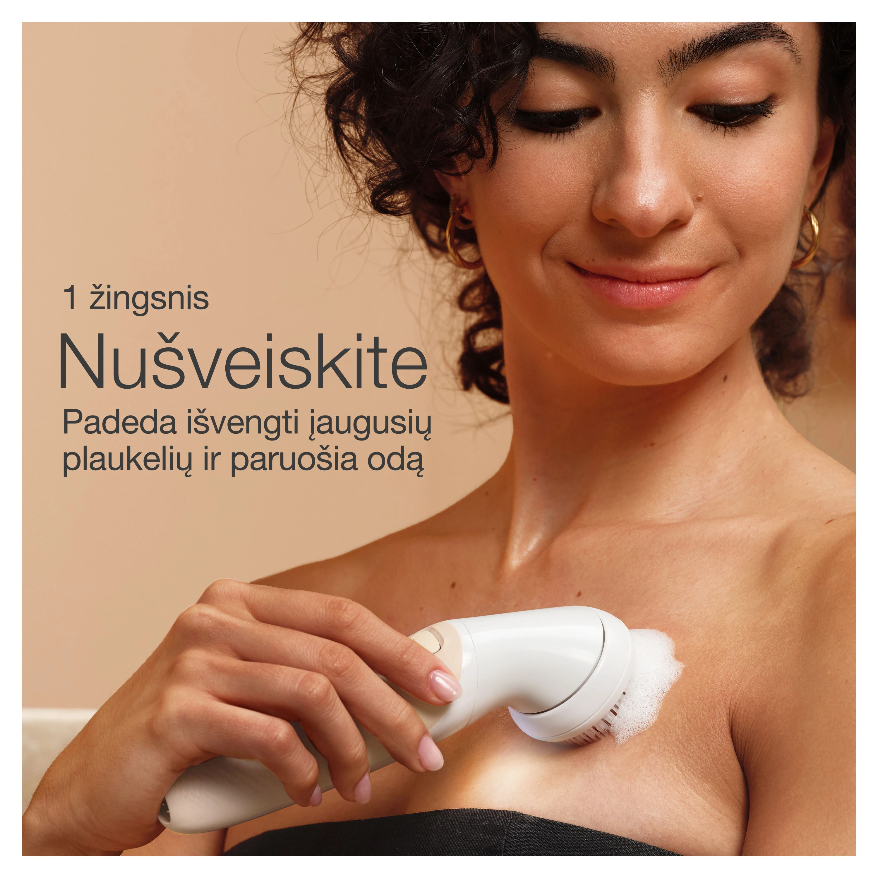 SES9-481 3D Braun Silk•épil 9 Flex SkinSpa Epiliatorius + BS1000 kompaktiškas kūno plaukų trimeris aprašymas - Prekės nuotrauka
