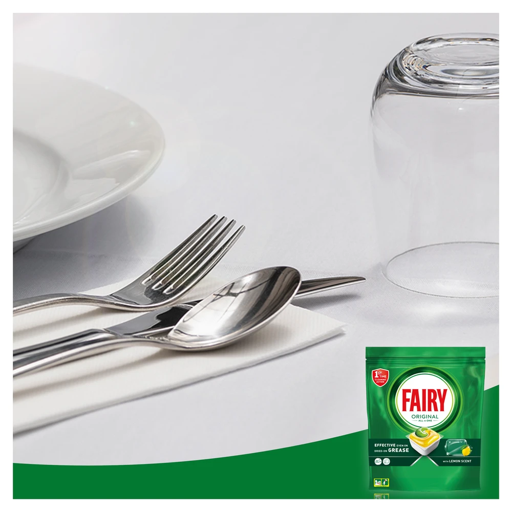 Indaplovių tabletės Fairy Platinum All In One Lemon, 116 vnt., citrinų kvapo