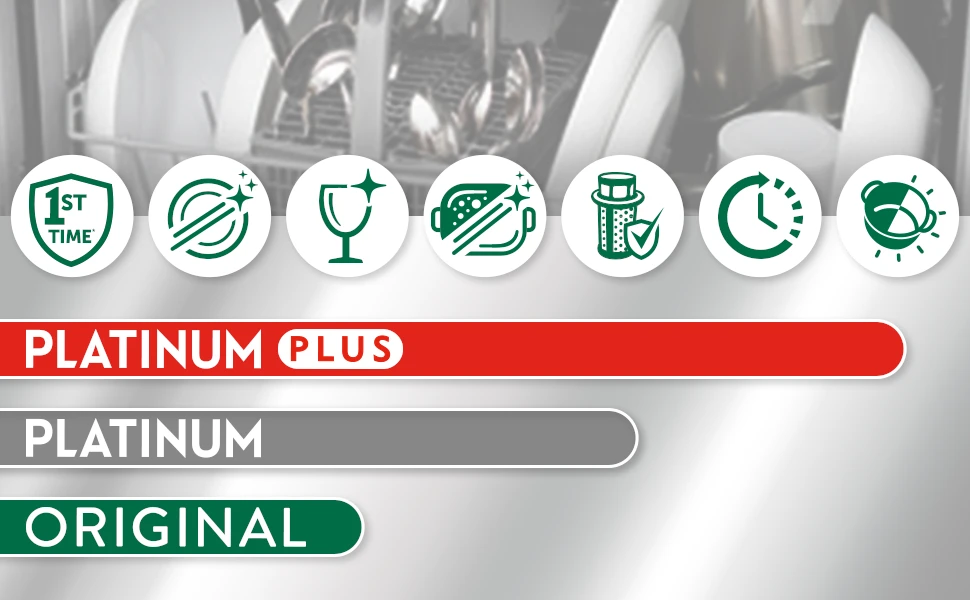 Indaplovių tabletės Fairy Platinum All In One Lemon, 51 vnt.