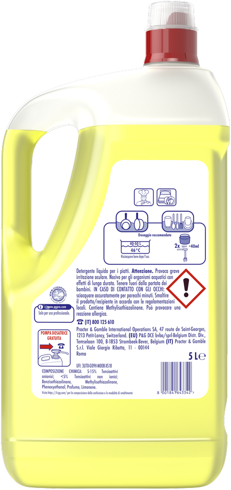 Indų ploviklis FAIRY Lemon Professional, 5 l