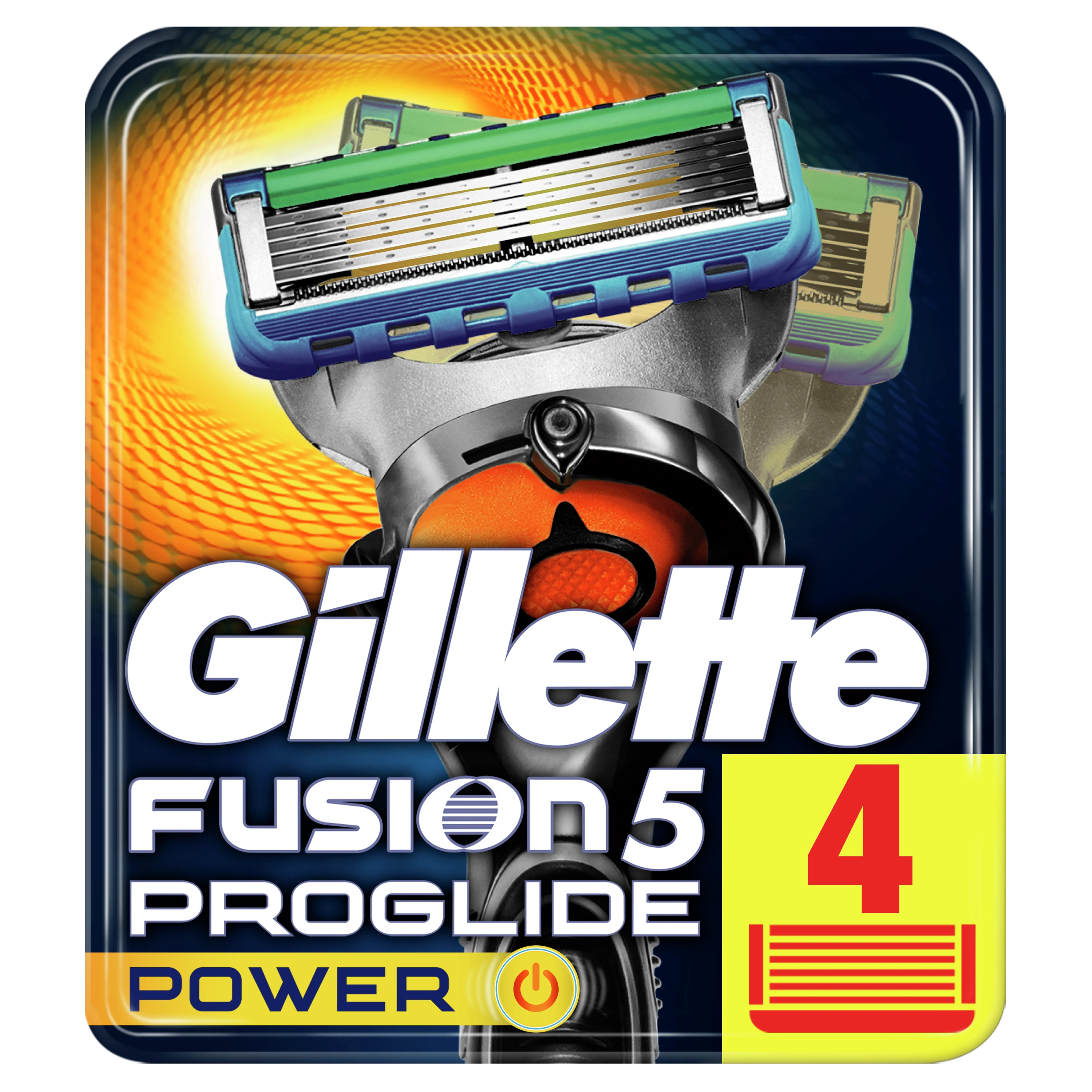 Gillette Fusion Proglide Power Keičiamosios Skutimosi Galvutės 4 Vnt