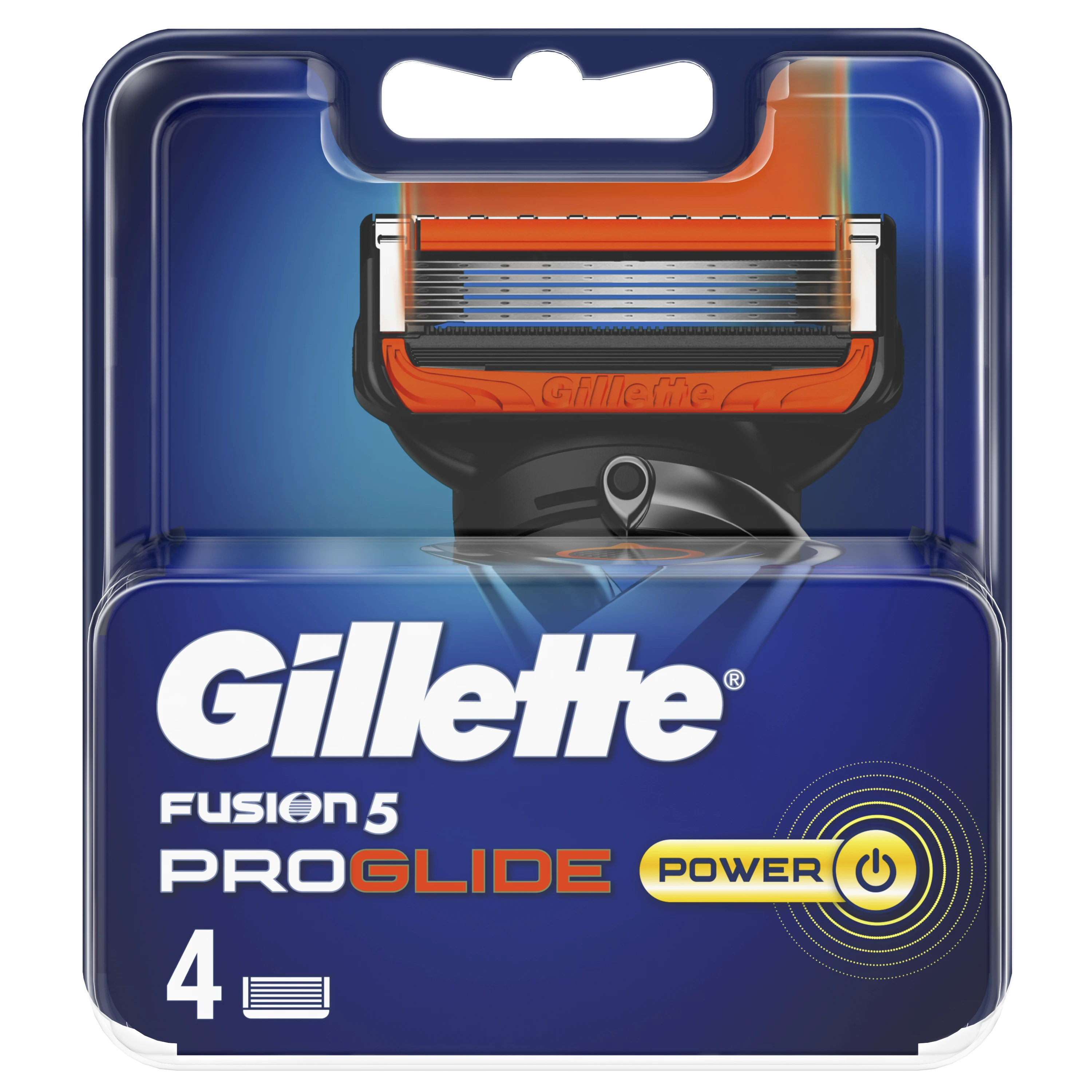 Gillette Fusion Proglide Power Keičiamosios Skutimosi Galvutės 4 Vnt