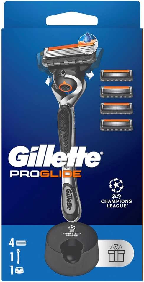 Gillette Fusion5 ProGlide Skustuvas Vyrams + 4 Skutimosi Galvučių