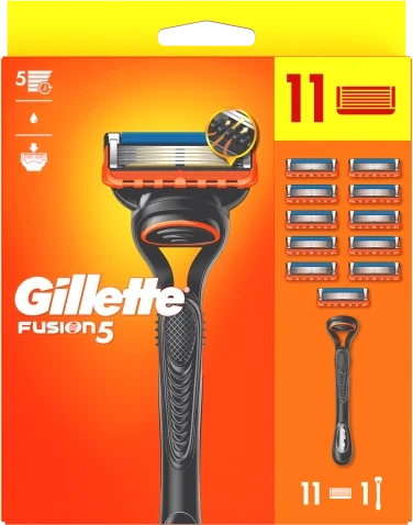 Gillette Fusion5 skustuvas vyrams, 11 peiliukų