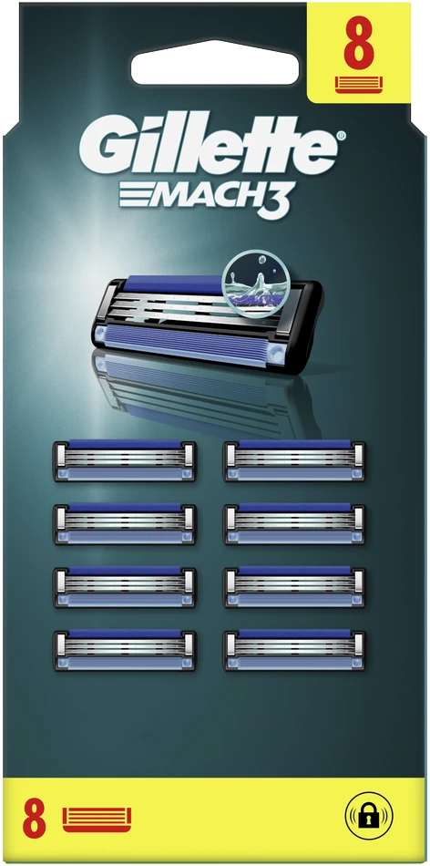 Gillette Mach3 Skustuvo Vyrams Galvutės 8 vnt