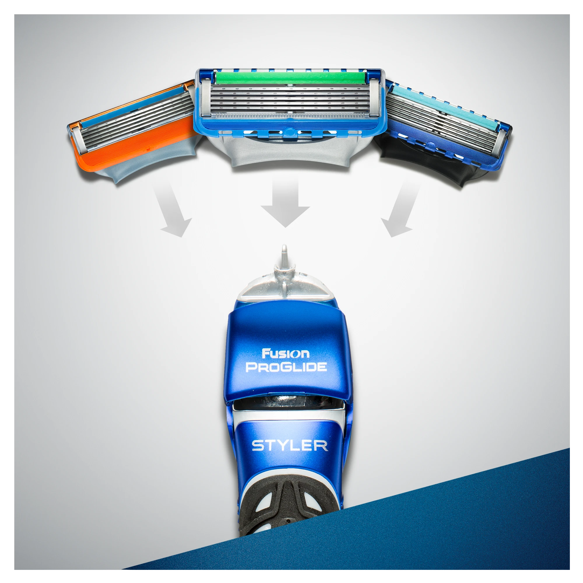 Gillete Skustuvas Gillette FUSION Proglide Power su kirpikliu