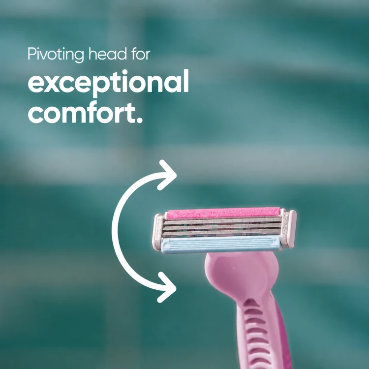 Gillette Venus Comfort Colours Vienkartiniai Skustuvai, 12 vnt.