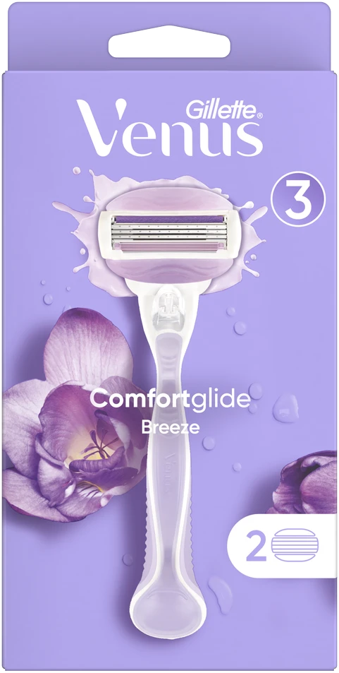 Gillette Venus ComfortGlide Breeze Skustuvas + Galvutės 2 vnt