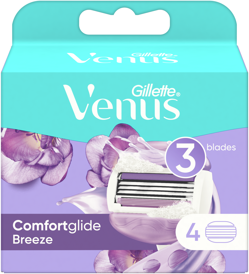 Gillette Skustuvo galvutės VENUS Breeze, 4 vnt.