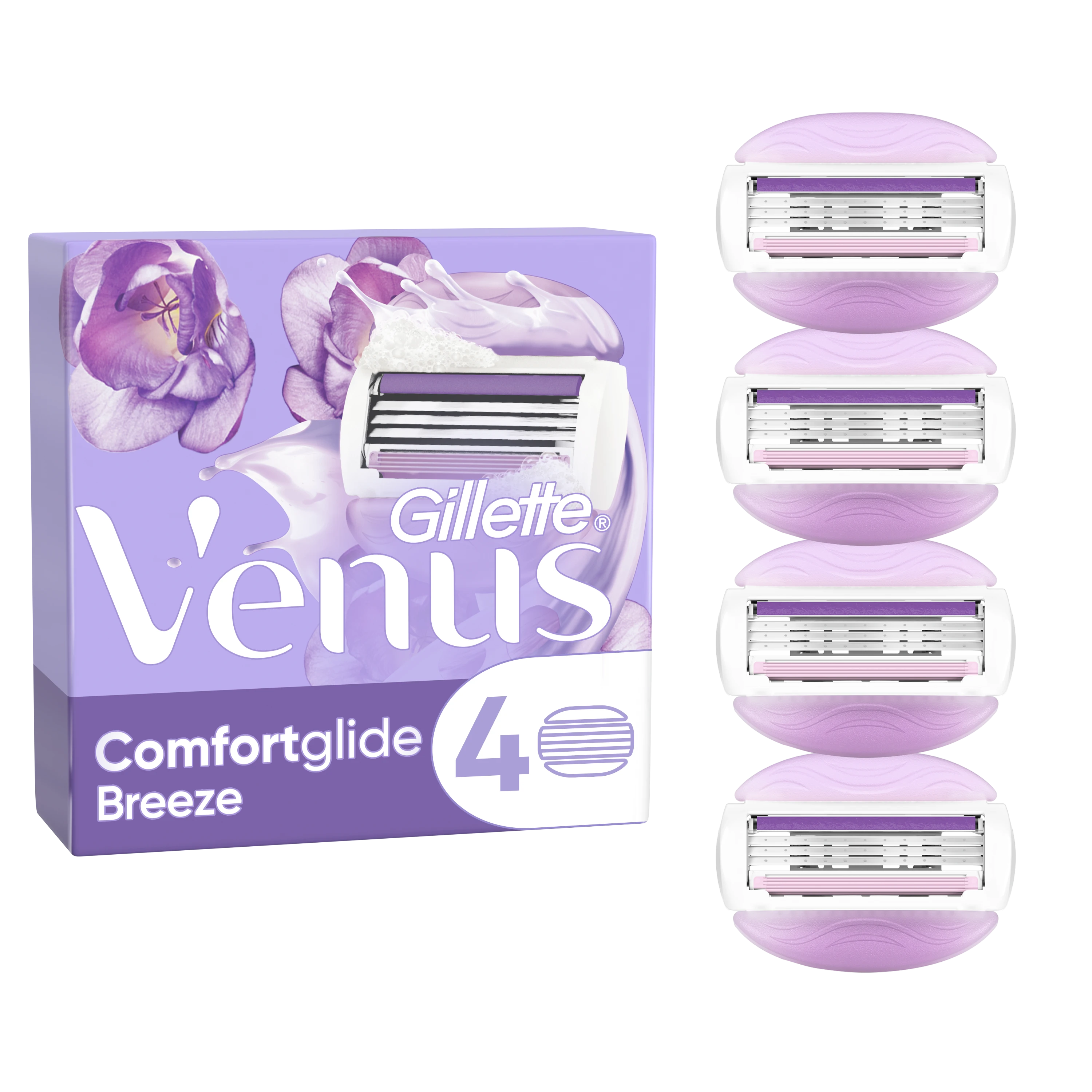 Gillette Skustuvo galvutės VENUS Breeze, 4 vnt.