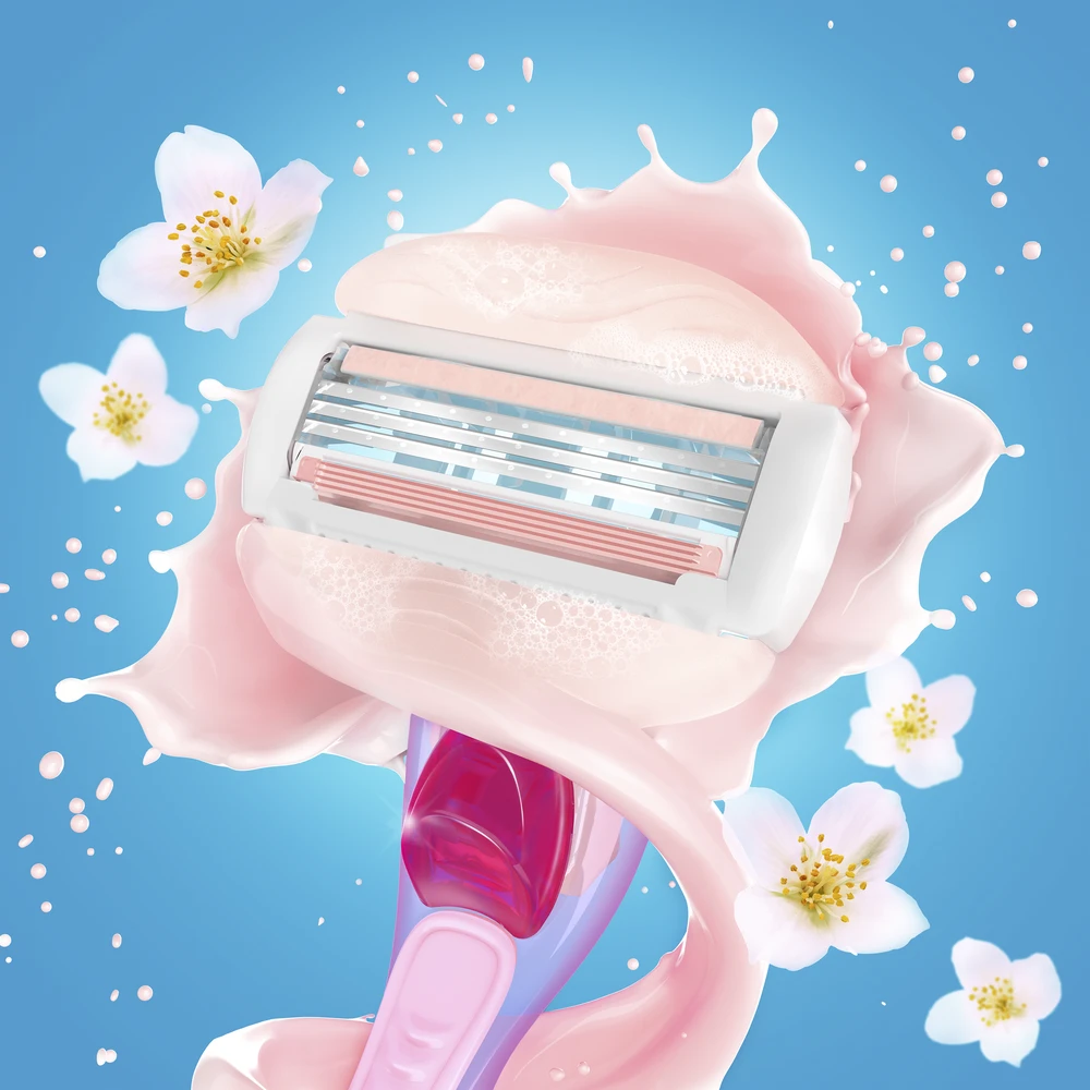Gillette Venus ComfortGlide Spa Breeze Skustuvo Keičiamos Galvutės, 4 vnt