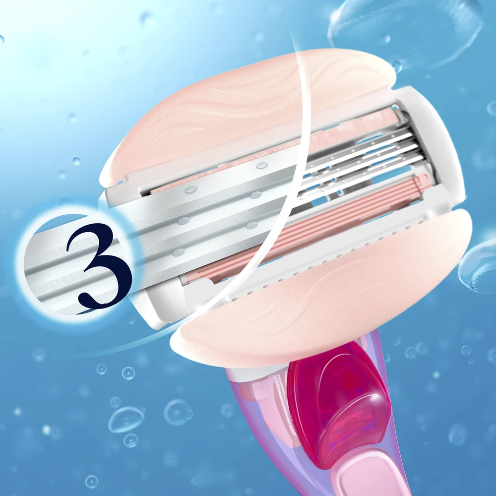 Gillette Venus ComfortGlide Spa Breeze Skustuvo Keičiamos Galvutės, 4 vnt