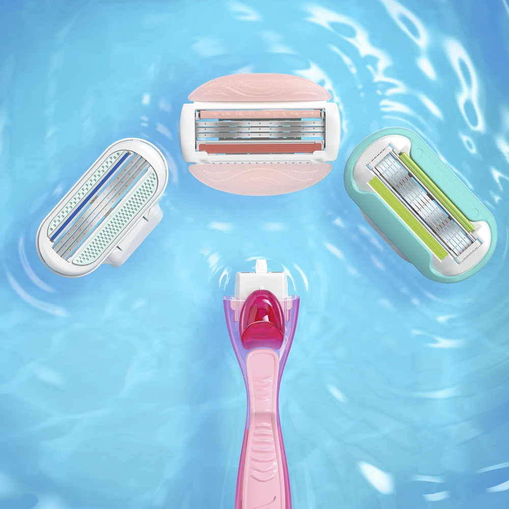 Gillette Venus ComfortGlide Spa Breeze Skustuvo Keičiamos Galvutės, 4 vnt