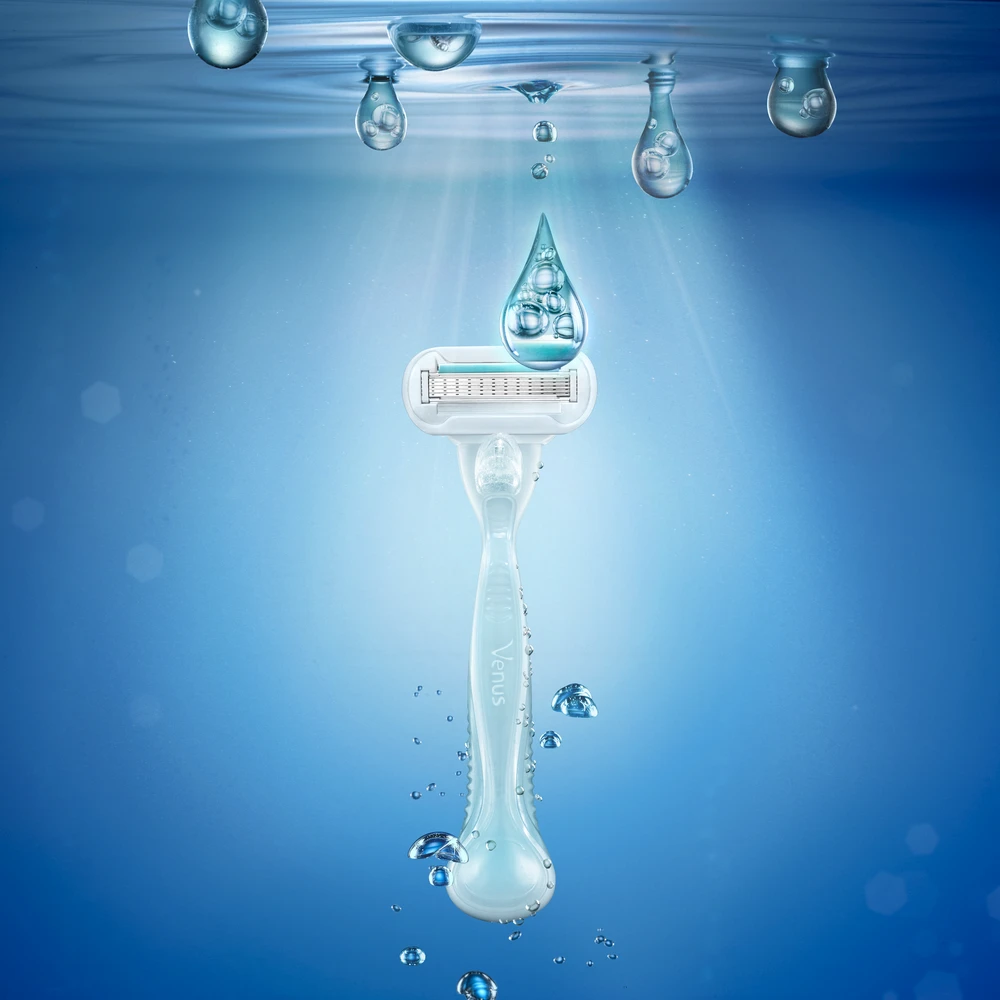 Gillette Venus Deluxe Smooth Sensitive Skustuvo Keičiamos Galvutės, 4 vnt