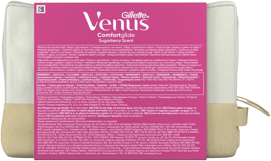 Gillette Venus Comfortglide Sugarberry kvapo dovanų rinkinys moterims