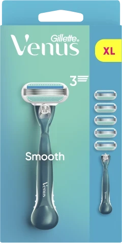 „Gillette Venus“ skustuvo rankenėlė ir 5 keičiamos skustuvo galvutės
