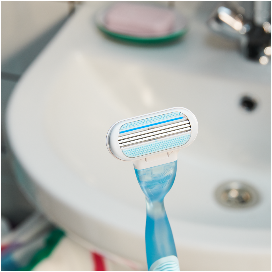 Gillette Venus Smooth Sensitive Rožinė, 4 Atsarginiai Peiliukai