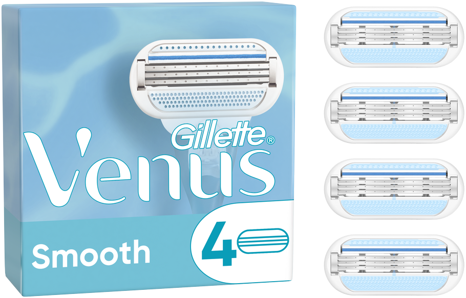 Gillette Skustuvo galvutės VENUS Smooth, 4 vnt.