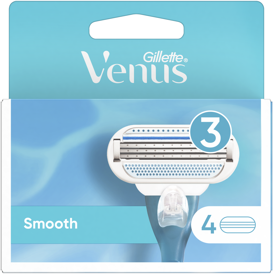 Gillette Skustuvo galvutės VENUS Smooth, 4 vnt.