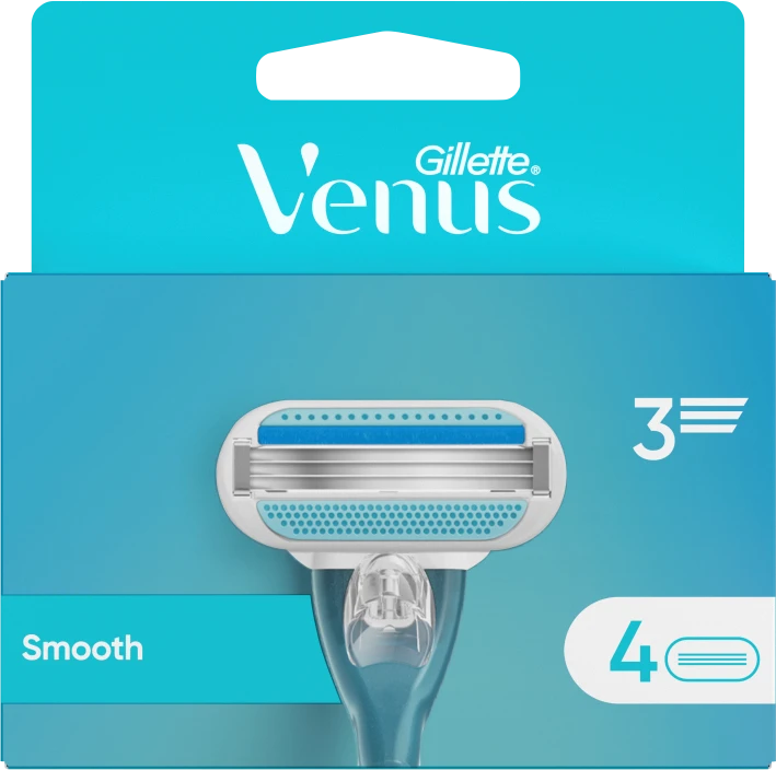 Gillette Skustuvo galvutės VENUS Smooth, 4 vnt.