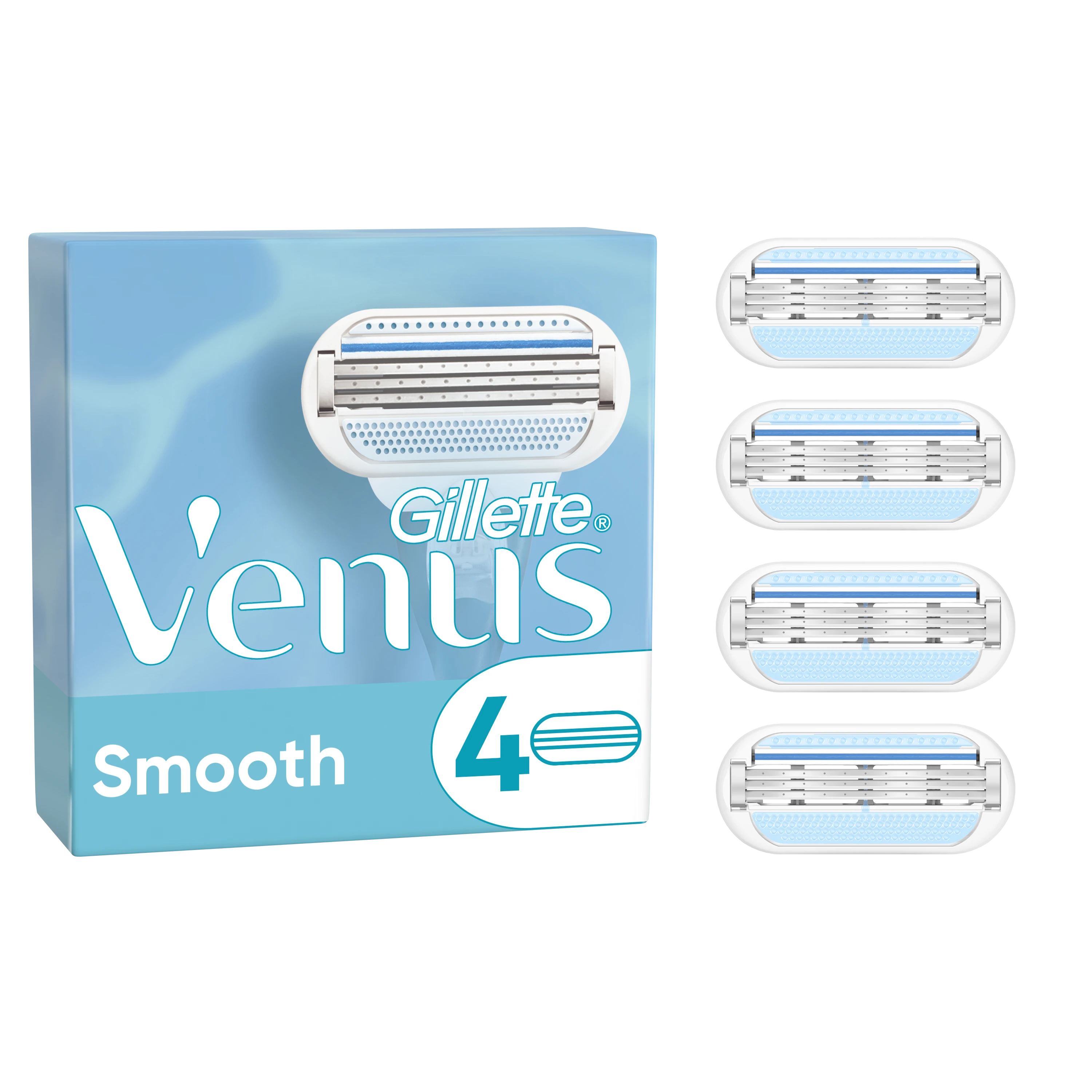 Gillette Skustuvo galvutės VENUS Smooth, 4 vnt.
