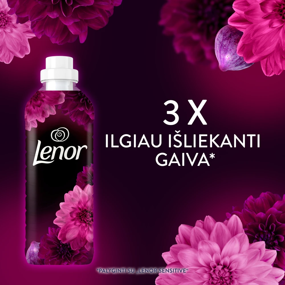 LENOR Audinių minkštiklis "Diamond Figs & Lotus Flower" 2x987 ml (94 skalbimai)