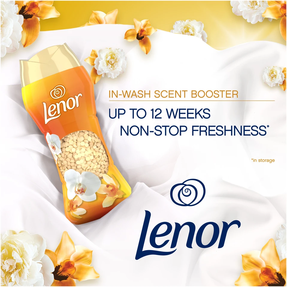 LENOR Kvapų Granulės Gold Orchid 735 g (60 Skalbimai)