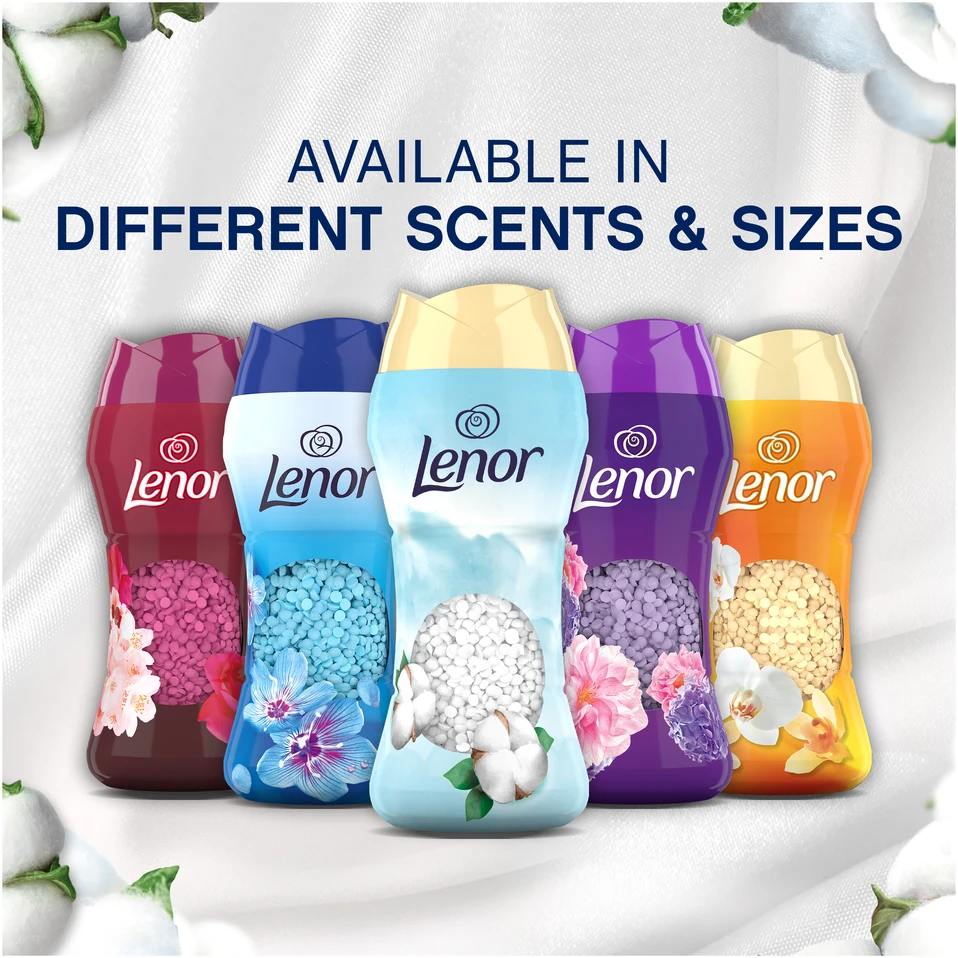 LENOR Kvapų Granulės Sensitive Cotton Fresh 495 g (41 Skalbimai)