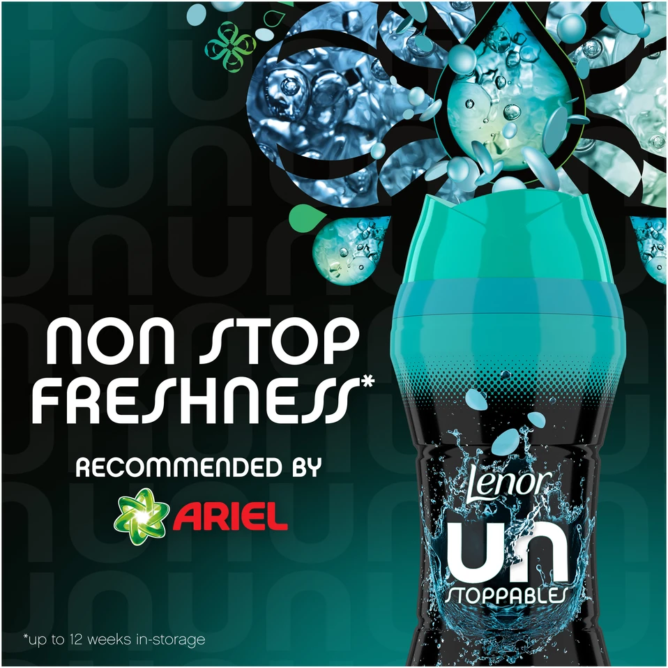 LENOR Kvapų Granulės Unstoppable Fresh 735 g (60 Skalbimai)