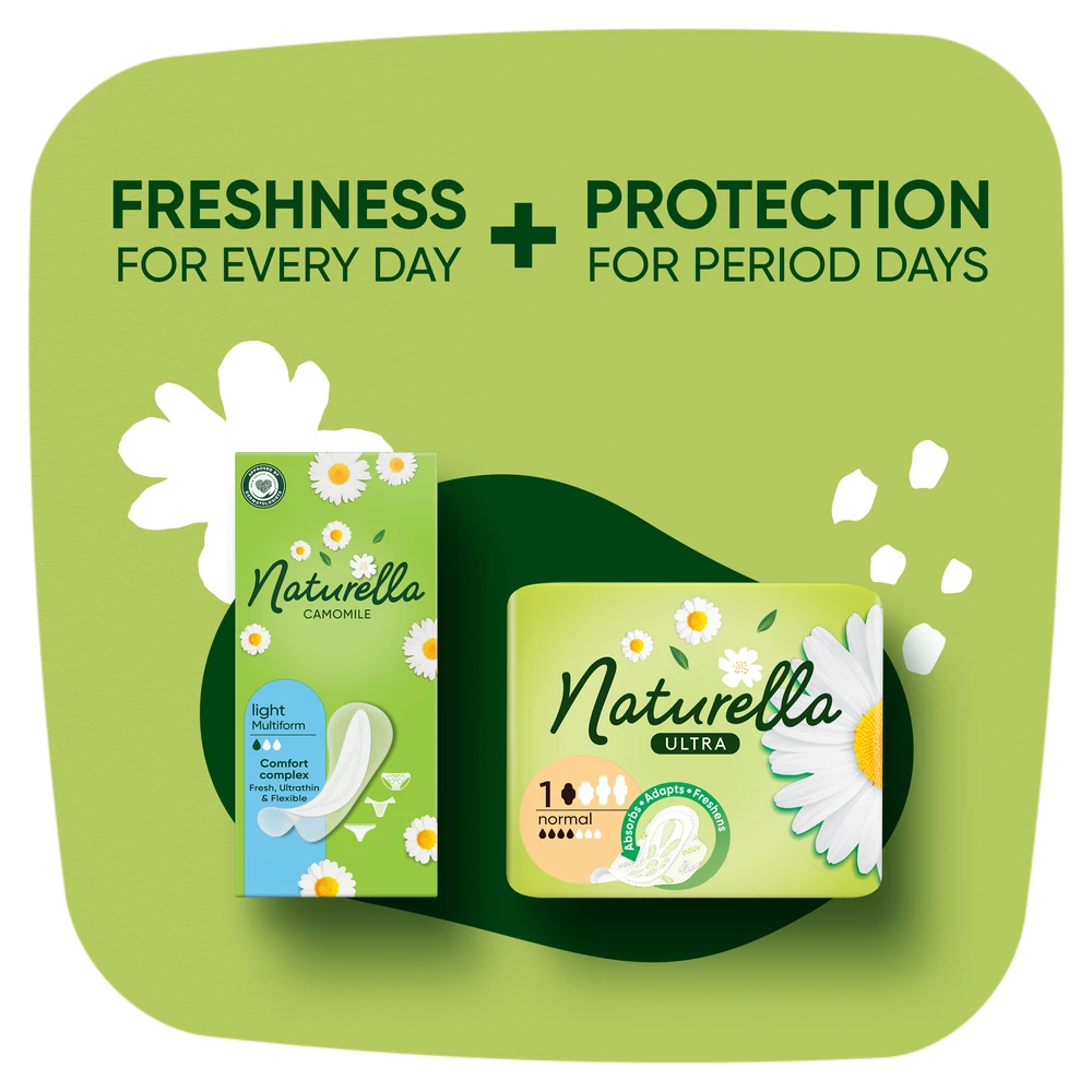 Naturella Light Camomile Higieniniai Įklotai, 100 vnt.